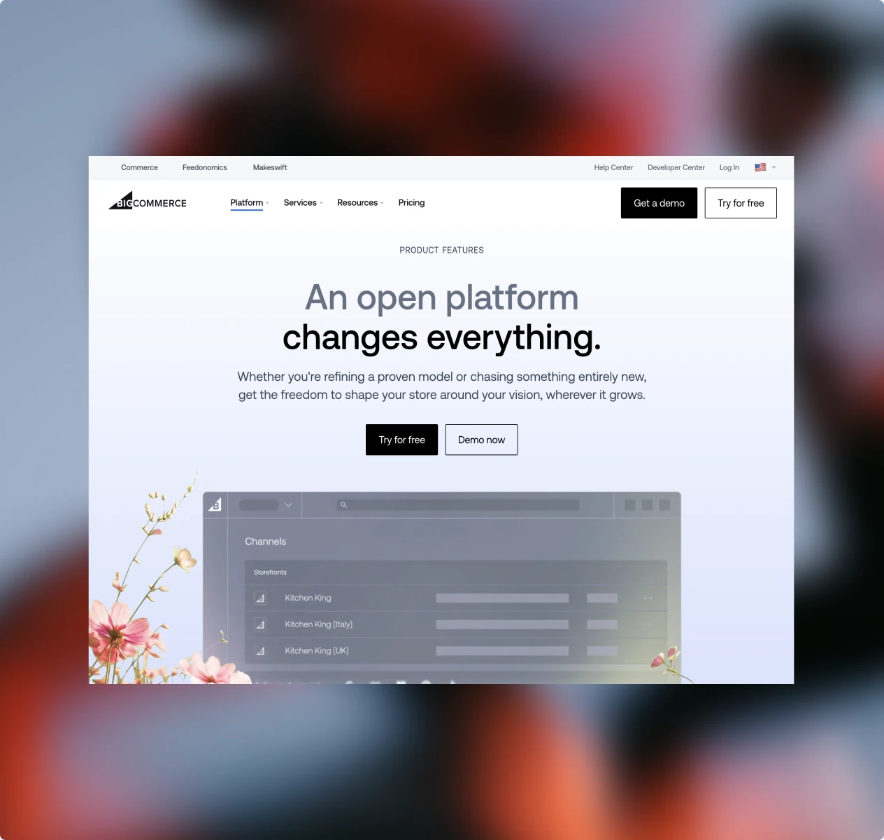The BigCommerce storefront our AI reps onboarded merchants onto